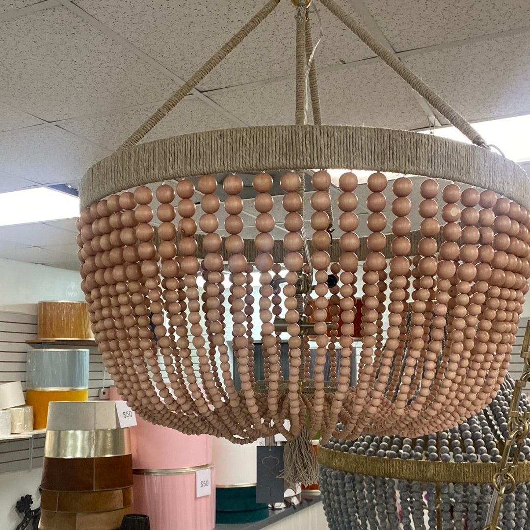 Outlet: Malibu 30” with Wood Beads in Blush